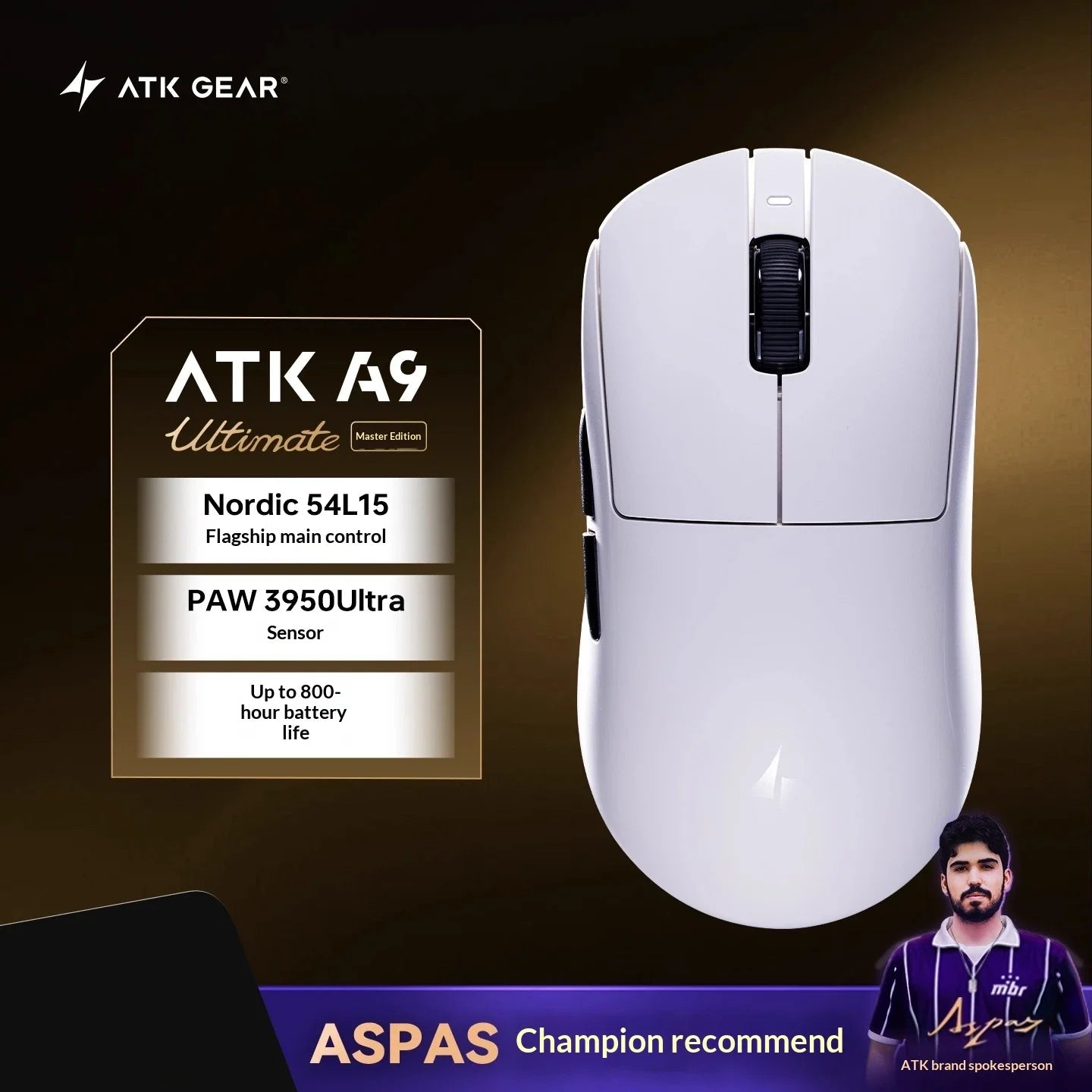 Souris de jeu sans fil ATK DragonFly A9 Air Ultimate PAW3950 Ultra 42000DPI 750IPS 8KHz RGB ergonomique pour Windows MacOs PC Cadeaux - FATAONSouris de jeu sans fil ATK DragonFly A9 Air Ultimate PAW3950 Ultra 42000DPI 750IPS 8KHz RGB ergonomique pour Windows MacOs PC CadeauxProductivité & OrganisationFATAON