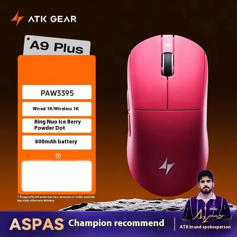 Souris de jeu sans fil ATK DragonFly A9 Air Ultimate PAW3950 Ultra 42000DPI 750IPS 8KHz RGB ergonomique pour Windows MacOs PC Cadeaux - FATAONSouris de jeu sans fil ATK DragonFly A9 Air Ultimate PAW3950 Ultra 42000DPI 750IPS 8KHz RGB ergonomique pour Windows MacOs PC CadeauxProductivité & OrganisationFATAON