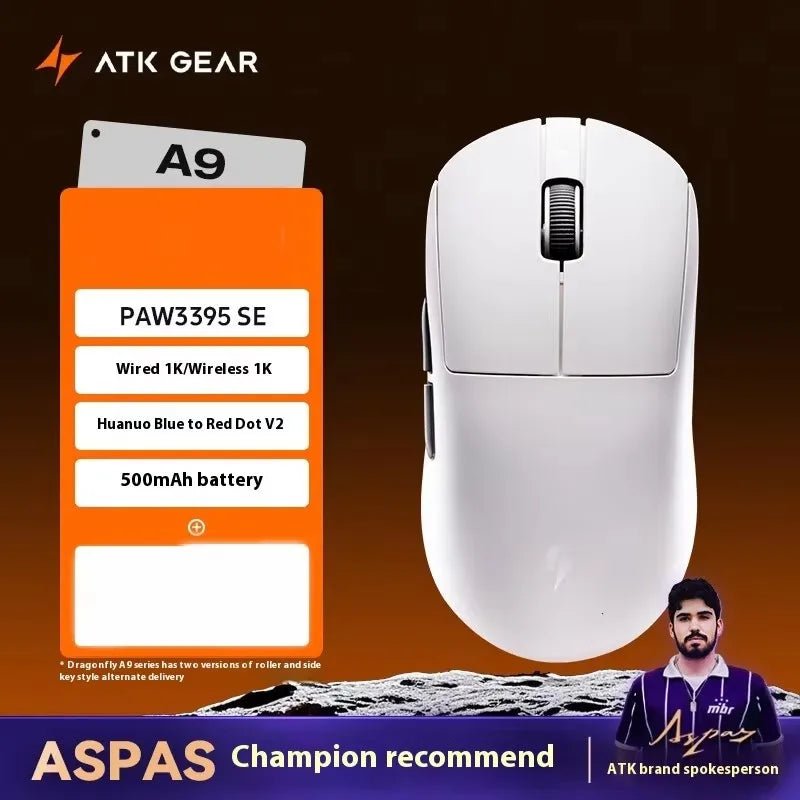 Souris de jeu sans fil ATK DragonFly A9 Air Ultimate PAW3950 Ultra 42000DPI 750IPS 8KHz RGB ergonomique pour Windows MacOs PC Cadeaux - FATAONSouris de jeu sans fil ATK DragonFly A9 Air Ultimate PAW3950 Ultra 42000DPI 750IPS 8KHz RGB ergonomique pour Windows MacOs PC CadeauxProductivité & OrganisationFATAON