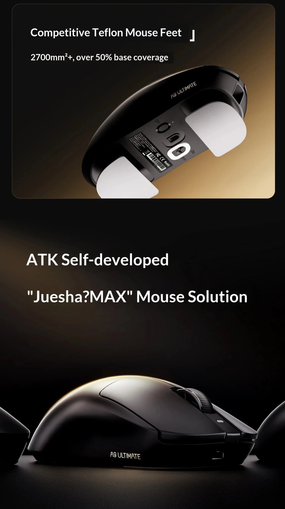 Souris de jeu sans fil ATK DragonFly A9 Air Ultimate PAW3950 Ultra 42000DPI 750IPS 8KHz RGB ergonomique pour Windows MacOs PC Cadeaux - FATAONSouris de jeu sans fil ATK DragonFly A9 Air Ultimate PAW3950 Ultra 42000DPI 750IPS 8KHz RGB ergonomique pour Windows MacOs PC CadeauxProductivité & OrganisationFATAON