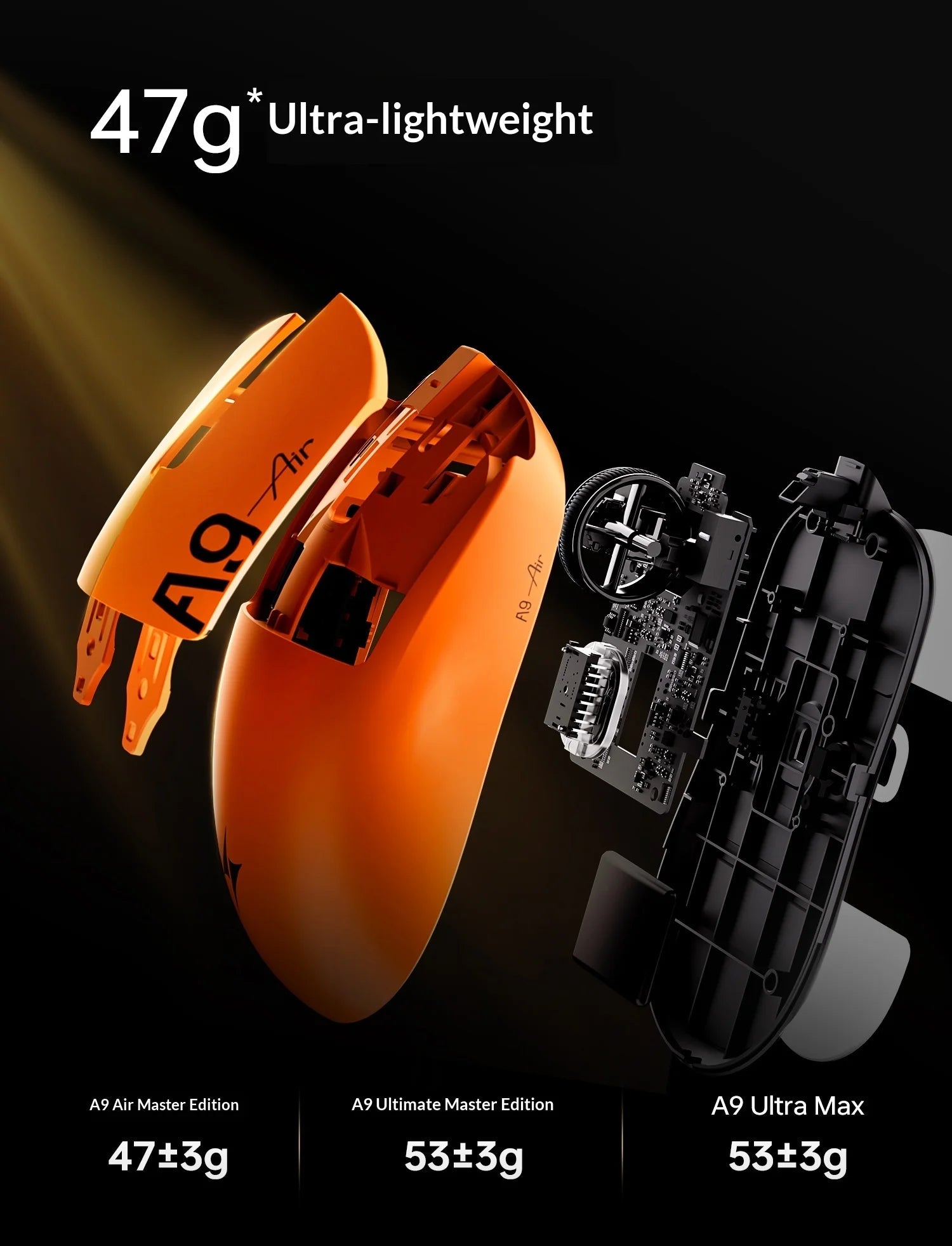 Souris de jeu sans fil ATK DragonFly A9 Air Ultimate PAW3950 Ultra 42000DPI 750IPS 8KHz RGB ergonomique pour Windows MacOs PC Cadeaux - FATAONSouris de jeu sans fil ATK DragonFly A9 Air Ultimate PAW3950 Ultra 42000DPI 750IPS 8KHz RGB ergonomique pour Windows MacOs PC CadeauxProductivité & OrganisationFATAON