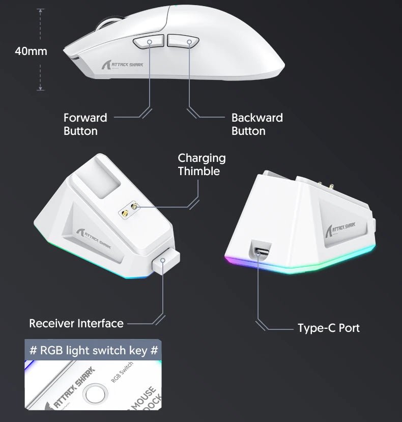Souris de jeu sans fil ATTACK SHARK X11, capteur PAW3311, 22000 DPI, 3 modes, filaire, 2.4G BT, 280 mAh, souris rechargeable - FATAONSouris de jeu sans fil ATTACK SHARK X11, capteur PAW3311, 22000 DPI, 3 modes, filaire, 2.4G BT, 280 mAh, souris rechargeableProductivité & OrganisationFATAON