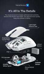 Souris de jeu sans fil ATTACK SHARK X11, capteur PAW3311, 22000 DPI, 3 modes, filaire, 2.4G BT, 280 mAh, souris rechargeable - FATAONSouris de jeu sans fil ATTACK SHARK X11, capteur PAW3311, 22000 DPI, 3 modes, filaire, 2.4G BT, 280 mAh, souris rechargeableProductivité & OrganisationFATAON