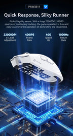 Souris de jeu sans fil ATTACK SHARK X11, capteur PAW3311, 22000 DPI, 3 modes, filaire, 2.4G BT, 280 mAh, souris rechargeable - FATAONSouris de jeu sans fil ATTACK SHARK X11, capteur PAW3311, 22000 DPI, 3 modes, filaire, 2.4G BT, 280 mAh, souris rechargeableProductivité & OrganisationFATAON