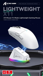 Souris de jeu sans fil ATTACK SHARK X11, capteur PAW3311, 22000 DPI, 3 modes, filaire, 2.4G BT, 280 mAh, souris rechargeable - FATAONSouris de jeu sans fil ATTACK SHARK X11, capteur PAW3311, 22000 DPI, 3 modes, filaire, 2.4G BT, 280 mAh, souris rechargeableProductivité & OrganisationFATAON