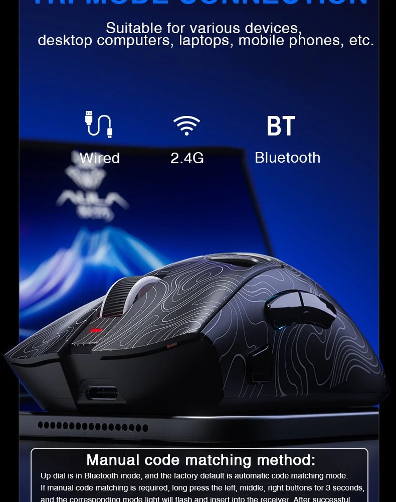 Souris de jeu sans fil AULA SC620, design léger, effets lumineux multiples, bouton de tir personnalisable, détection de mouvement optique - FATAONSouris de jeu sans fil AULA SC620, design léger, effets lumineux multiples, bouton de tir personnalisable, détection de mouvement optiqueProductivité & OrganisationFATAON