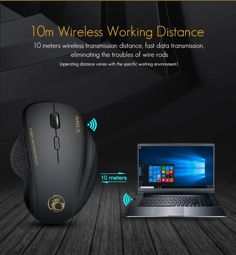 Souris sans fil NexusClick 2.4G à clic silencieux, 3 DPI réglables, 6 boutons, économie d'énergie, USB Plug and Play, pour ordinateur portable, bureau, jeux - FATAONSouris sans fil NexusClick 2.4G à clic silencieux, 3 DPI réglables, 6 boutons, économie d'énergie, USB Plug and Play, pour ordinateur portable, bureau, jeuxProductivité & OrganisationFATAON