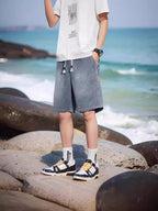 Star Pattern Denim Shorts Men's Summer 2026 New Retro All-match Straight Loose Casual Five-point Pants - FATAONStar Pattern Denim Shorts Men's Summer 2026 New Retro All-match Straight Loose Casual Five-point PantsMode HommeFATAON