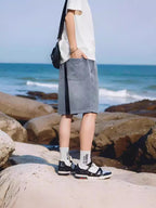 Star Pattern Denim Shorts Men's Summer 2026 New Retro All-match Straight Loose Casual Five-point Pants - FATAONStar Pattern Denim Shorts Men's Summer 2026 New Retro All-match Straight Loose Casual Five-point PantsMode HommeFATAON