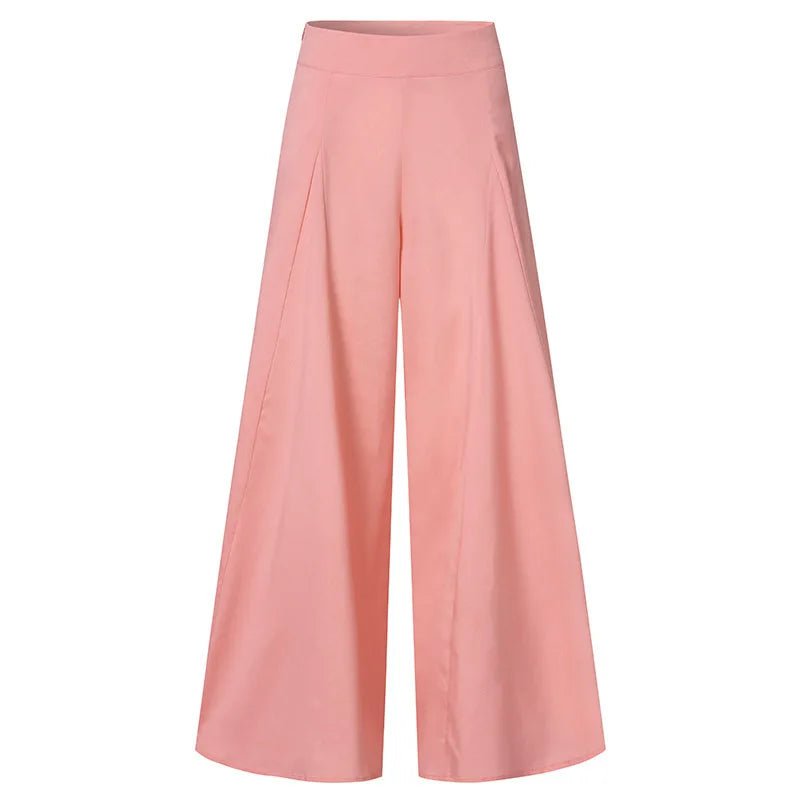 Stock Foreign Trade 2025 EBay AliExpress Wish Spring OL Women's Solid Color High Waist Loose Wide-leg Vintage Casual Pants - FATAONStock Foreign Trade 2025 EBay AliExpress Wish Spring OL Women's Solid Color High Waist Loose Wide-leg Vintage Casual PantsMode FemmeFATAON