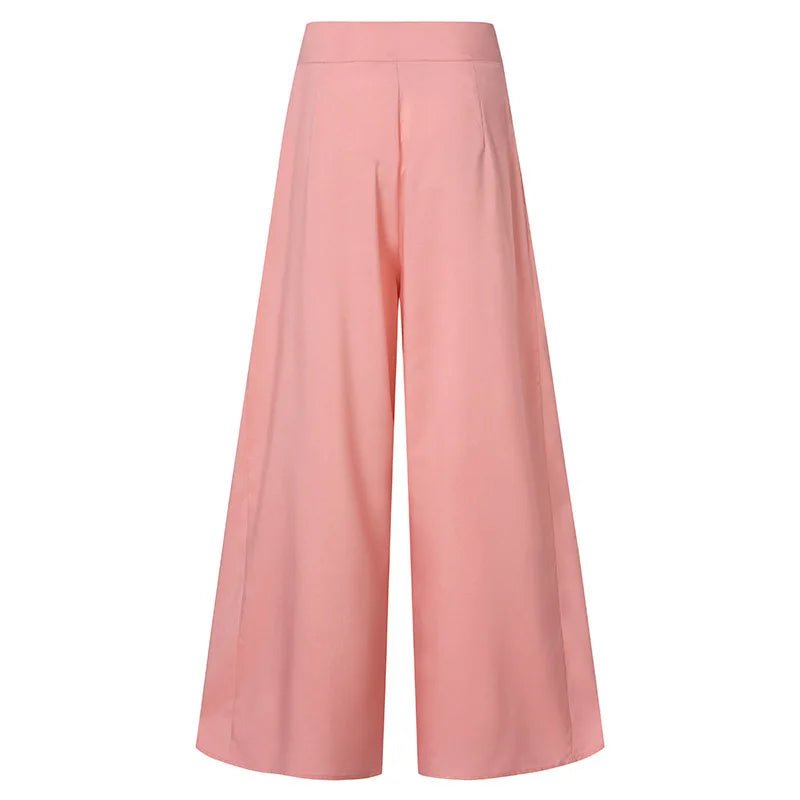 Stock Foreign Trade 2025 EBay AliExpress Wish Spring OL Women's Solid Color High Waist Loose Wide-leg Vintage Casual Pants - FATAONStock Foreign Trade 2025 EBay AliExpress Wish Spring OL Women's Solid Color High Waist Loose Wide-leg Vintage Casual PantsMode FemmeFATAON