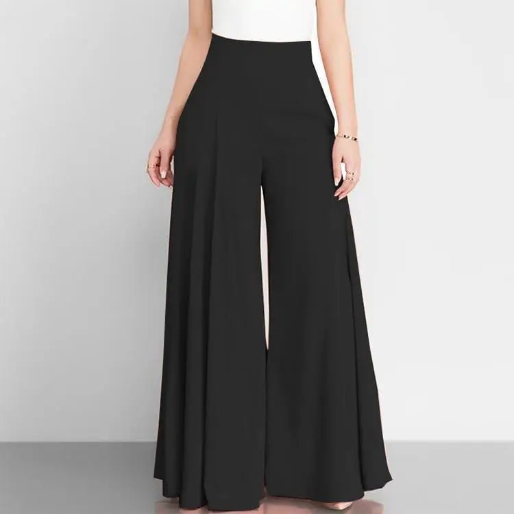 Stock Foreign Trade 2025 EBay AliExpress Wish Spring OL Women's Solid Color High Waist Loose Wide-leg Vintage Casual Pants - FATAONStock Foreign Trade 2025 EBay AliExpress Wish Spring OL Women's Solid Color High Waist Loose Wide-leg Vintage Casual PantsMode FemmeFATAON
