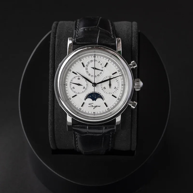 Sugess – montre-bracelet pour hommes, ST1908, mouvement à col de cygne, chronographe mécanique, véritable calendrier de phase de lune, cuir Vintage, nouveau 2026 - FATAONSugess – montre-bracelet pour hommes, ST1908, mouvement à col de cygne, chronographe mécanique, véritable calendrier de phase de lune, cuir Vintage, nouveau 2026Mode HommeFATAON