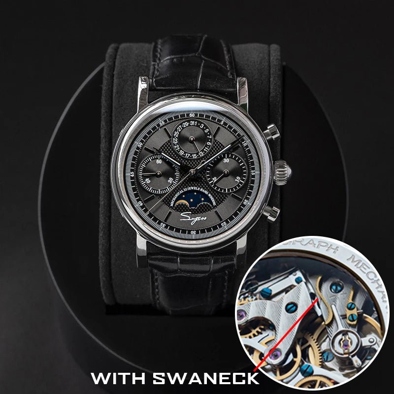 Sugess – montre-bracelet pour hommes, ST1908, mouvement à col de cygne, chronographe mécanique, véritable calendrier de phase de lune, cuir Vintage, nouveau 2026 - FATAONSugess – montre-bracelet pour hommes, ST1908, mouvement à col de cygne, chronographe mécanique, véritable calendrier de phase de lune, cuir Vintage, nouveau 2026Mode HommeFATAON