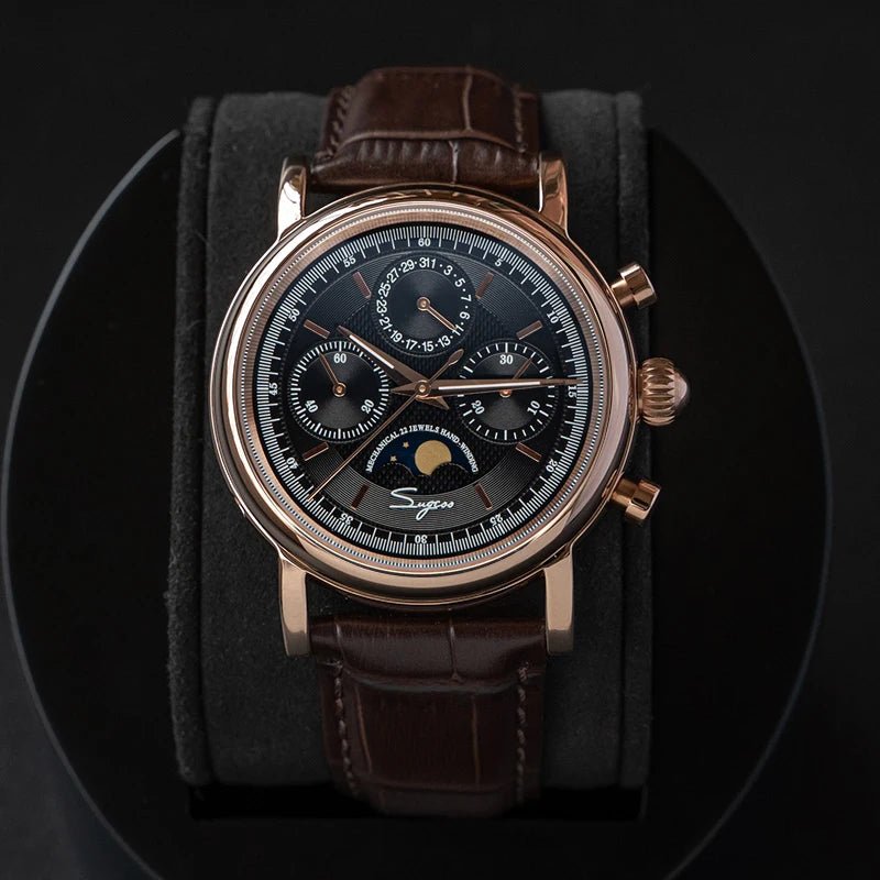 Sugess – montre-bracelet pour hommes, ST1908, mouvement à col de cygne, chronographe mécanique, véritable calendrier de phase de lune, cuir Vintage, nouveau 2026 - FATAONSugess – montre-bracelet pour hommes, ST1908, mouvement à col de cygne, chronographe mécanique, véritable calendrier de phase de lune, cuir Vintage, nouveau 2026Mode HommeFATAON