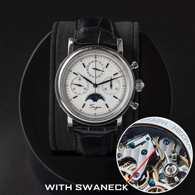 Sugess – montre-bracelet pour hommes, ST1908, mouvement à col de cygne, chronographe mécanique, véritable calendrier de phase de lune, cuir Vintage, nouveau 2026 - FATAONSugess – montre-bracelet pour hommes, ST1908, mouvement à col de cygne, chronographe mécanique, véritable calendrier de phase de lune, cuir Vintage, nouveau 2026Mode HommeFATAON