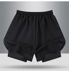 Summer American Sports Shorts Men's Basketball Training Tight Running Shorts Quick-drying Fake Two-piece But Knee Fitness Pants - FATAONSummer American Sports Shorts Men's Basketball Training Tight Running Shorts Quick-drying Fake Two-piece But Knee Fitness PantsMode HommeFATAON