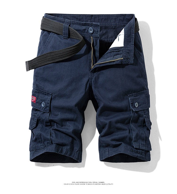 Summer Men's Fashionable Multi-Pocket Workwear Shorts Thin Casual Fashion 95555 Cross-Border for Amazon - FATAONSummer Men's Fashionable Multi-Pocket Workwear Shorts Thin Casual Fashion 95555 Cross-Border for AmazonMode HommeFATAON