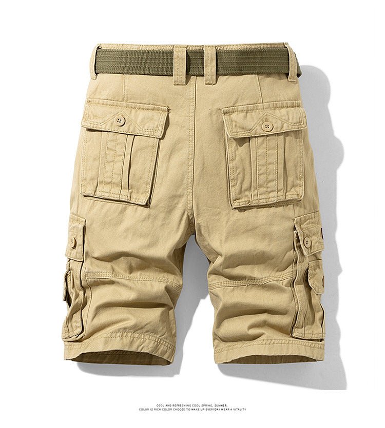 Summer Men's Fashionable Multi-Pocket Workwear Shorts Thin Casual Fashion 95555 Cross-Border for Amazon - FATAONSummer Men's Fashionable Multi-Pocket Workwear Shorts Thin Casual Fashion 95555 Cross-Border for AmazonMode HommeFATAON