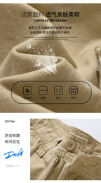 Summer Men's Fashionable Multi-Pocket Workwear Shorts Thin Casual Fashion 95555 Cross-Border for Amazon - FATAONSummer Men's Fashionable Multi-Pocket Workwear Shorts Thin Casual Fashion 95555 Cross-Border for AmazonMode HommeFATAON