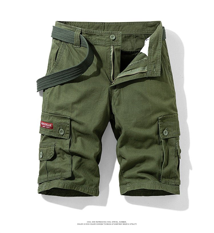 Summer Men's Fashionable Multi-Pocket Workwear Shorts Thin Casual Fashion 95555 Cross-Border for Amazon - FATAONSummer Men's Fashionable Multi-Pocket Workwear Shorts Thin Casual Fashion 95555 Cross-Border for AmazonMode HommeFATAON