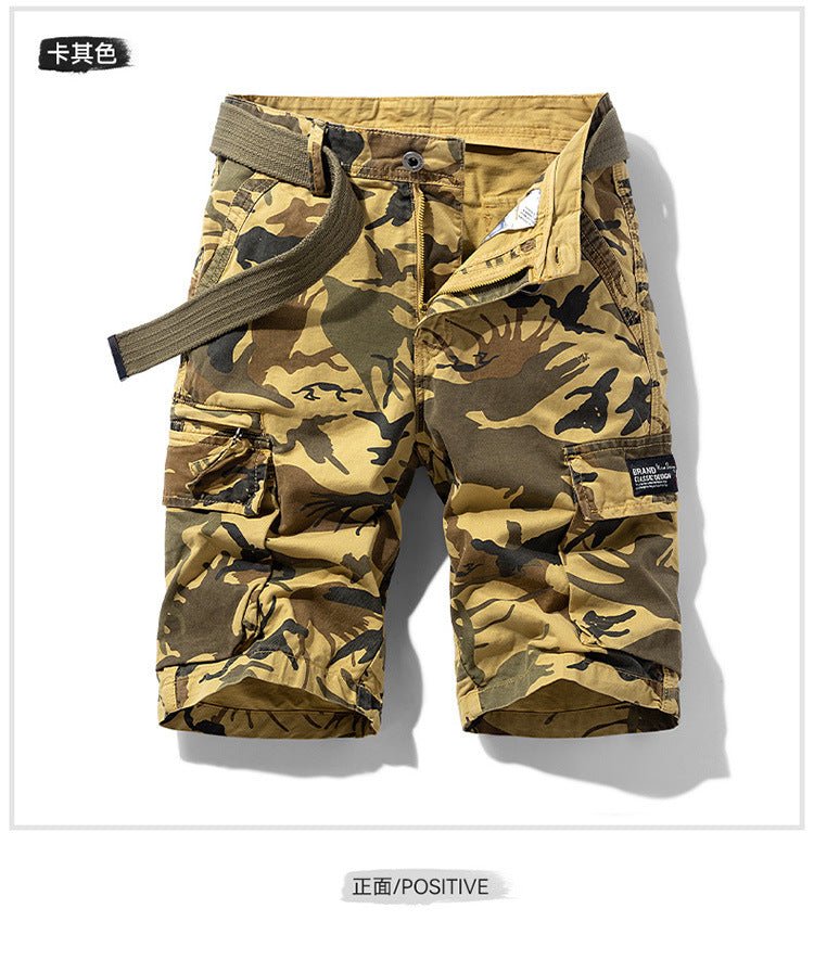 Summer New Style Tooling Shorts American Style Trendy Brand Loose Five-point Pants Casual All-match Youth Straight Multi-pocket Mid-length Pants - FATAONSummer New Style Tooling Shorts American Style Trendy Brand Loose Five-point Pants Casual All-match Youth Straight Multi-pocket Mid-length PantsMode HommeFATAON