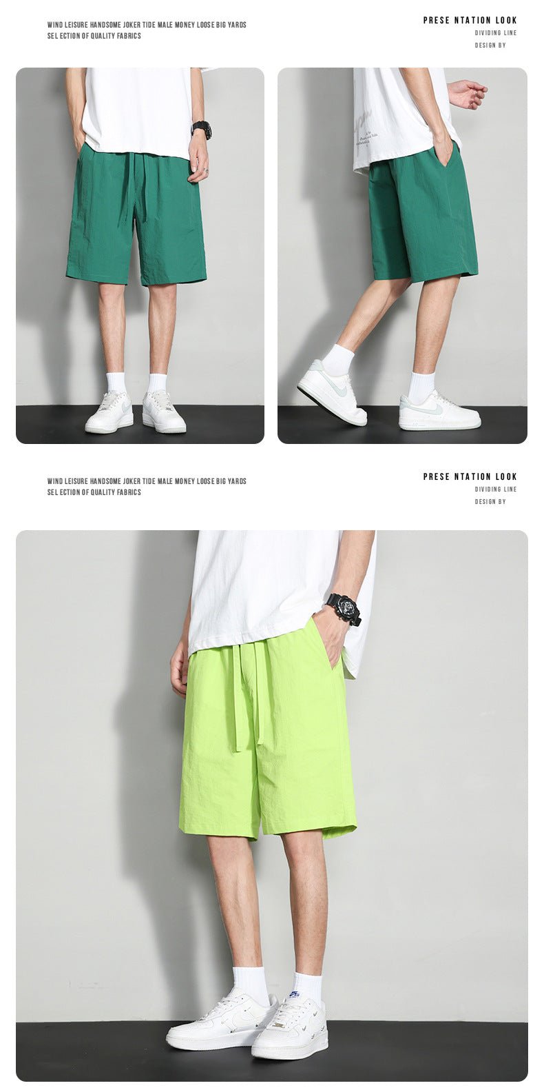 Summer Pants Men's Pants Running Sports Pants Loose Large Size Quick-drying Pants Casual Shorts Pants Printable LOGO - FATAONSummer Pants Men's Pants Running Sports Pants Loose Large Size Quick-drying Pants Casual Shorts Pants Printable LOGOMode HommeFATAON