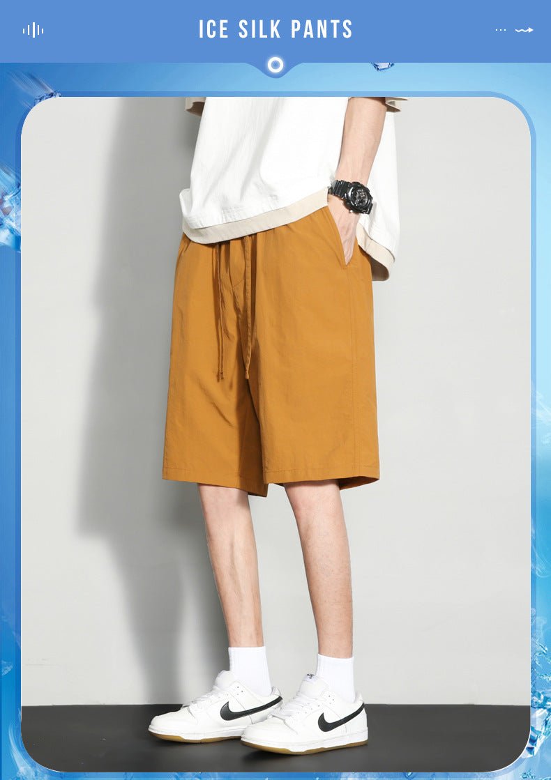 Summer Pants Men's Pants Running Sports Pants Loose Large Size Quick-drying Pants Casual Shorts Pants Printable LOGO - FATAONSummer Pants Men's Pants Running Sports Pants Loose Large Size Quick-drying Pants Casual Shorts Pants Printable LOGOMode HommeFATAON