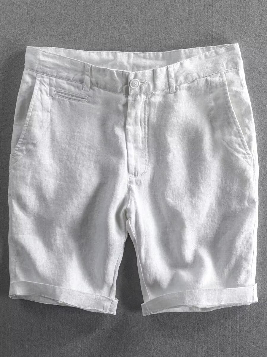 Summer Simple Elegant High Waist Solid Color Daily Fashion Workwear Casual Pants Men's Loose Lazy Wide Leg Shorts - FATAONSummer Simple Elegant High Waist Solid Color Daily Fashion Workwear Casual Pants Men's Loose Lazy Wide Leg ShortsMode HommeFATAON