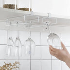 Support à verres à vin suspendu sous l'armoire de cuisine sans perçage, rangement pour verres, organiseur multifonction pour bars et restaurants - FATAONSupport à verres à vin suspendu sous l'armoire de cuisine sans perçage, rangement pour verres, organiseur multifonction pour bars et restaurantsSolutions MaisonFATAON