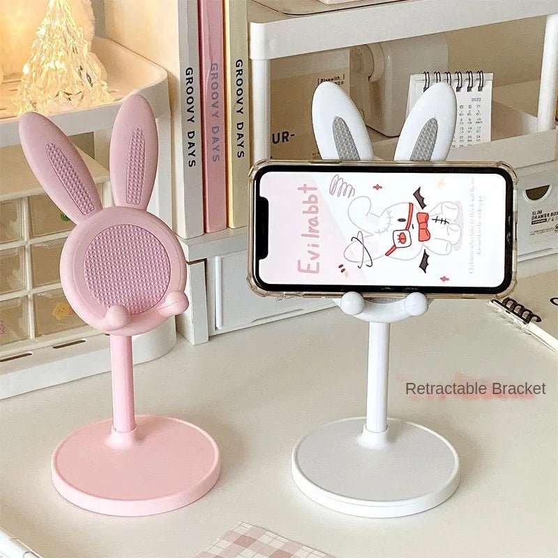 Support de téléphone portable de bureau en forme de lapin de dessin animé mignon, support de téléphone réglable pour iPhone, iPad, Samsung, smartphone, support de table - FATAONSupport de téléphone portable de bureau en forme de lapin de dessin animé mignon, support de téléphone réglable pour iPhone, iPad, Samsung, smartphone, support de tableSolutions MaisonFATAON