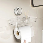 Support mural à ventouse pour mouchoirs, réutilisable, sans perçage, support de rangement pour salle de bain, en PET+ABS, stable, pour papier toilette, bureau - FATAONSupport mural à ventouse pour mouchoirs, réutilisable, sans perçage, support de rangement pour salle de bain, en PET+ABS, stable, pour papier toilette, bureauSolutions MaisonFATAON