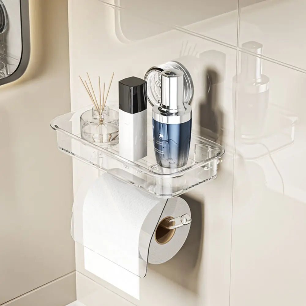Support mural à ventouse pour mouchoirs, réutilisable, sans perçage, support de rangement pour salle de bain, en PET+ABS, stable, pour papier toilette, bureau - FATAONSupport mural à ventouse pour mouchoirs, réutilisable, sans perçage, support de rangement pour salle de bain, en PET+ABS, stable, pour papier toilette, bureauSolutions MaisonFATAON