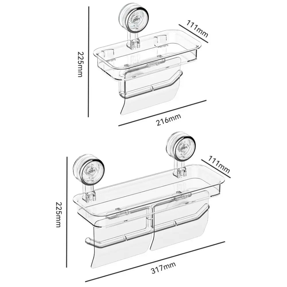 Support mural à ventouse pour mouchoirs, réutilisable, sans perçage, support de rangement pour salle de bain, en PET+ABS, stable, pour papier toilette, bureau - FATAONSupport mural à ventouse pour mouchoirs, réutilisable, sans perçage, support de rangement pour salle de bain, en PET+ABS, stable, pour papier toilette, bureauSolutions MaisonFATAON