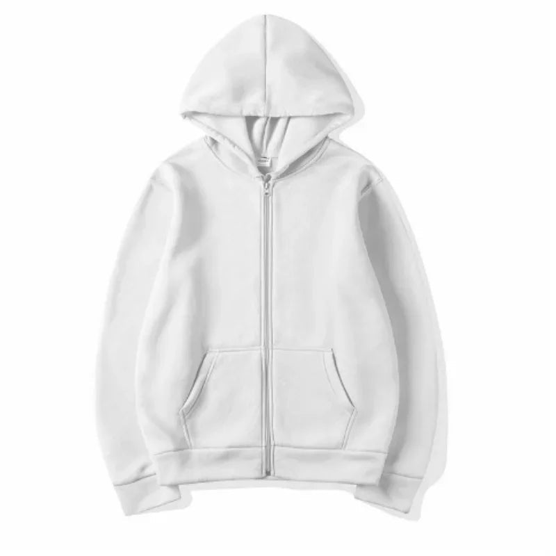 Surdimensionné sweat à capuche pour femme décontracté solide fermeture éclair sweat à capuche Harajuku coréen lâche Couple veste à capuche manteau Streetwear - FATAONSurdimensionné sweat à capuche pour femme décontracté solide fermeture éclair sweat à capuche Harajuku coréen lâche Couple veste à capuche manteau StreetwearMode HommeFATAON
