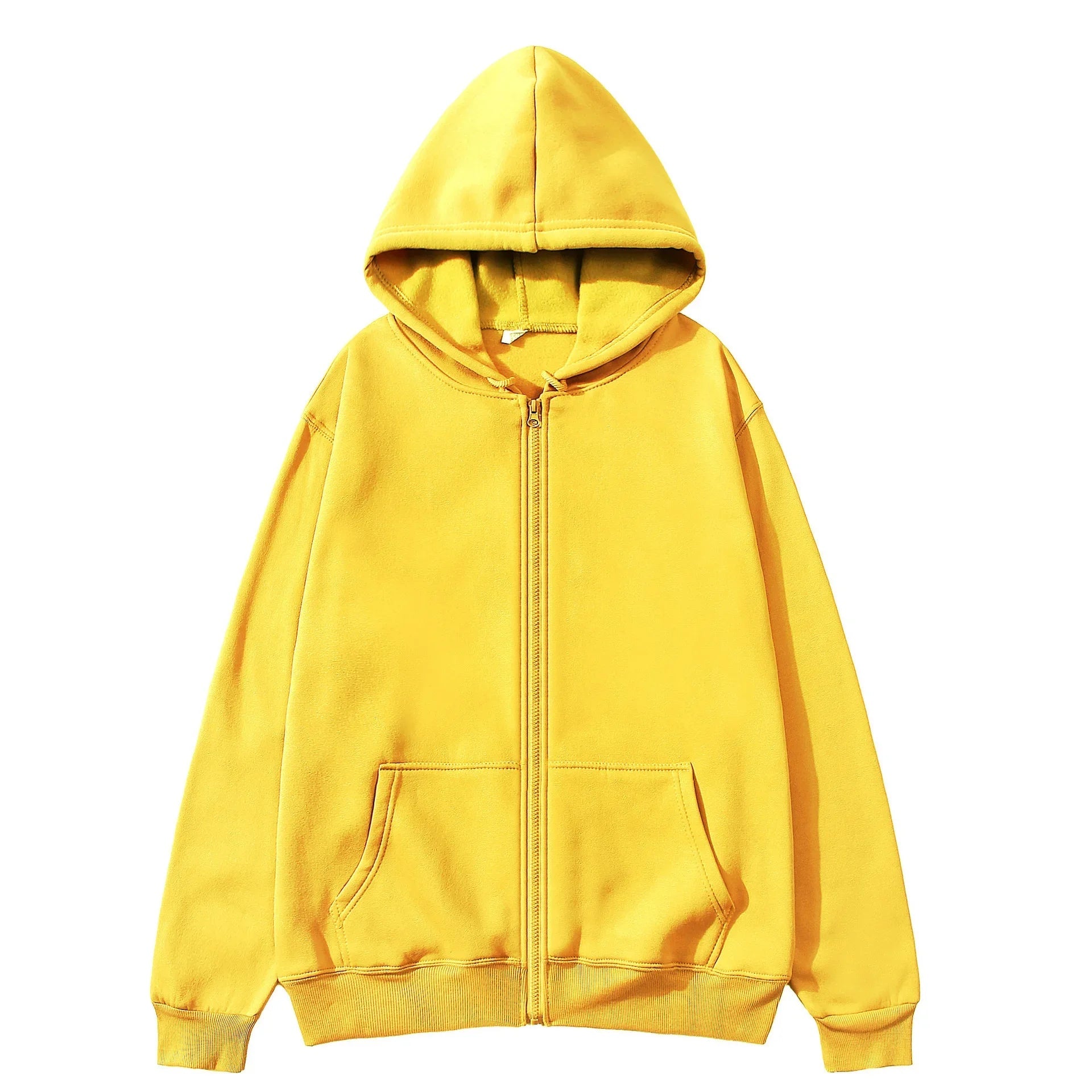 Surdimensionné sweat à capuche pour femme décontracté solide fermeture éclair sweat à capuche Harajuku coréen lâche Couple veste à capuche manteau Streetwear - FATAONSurdimensionné sweat à capuche pour femme décontracté solide fermeture éclair sweat à capuche Harajuku coréen lâche Couple veste à capuche manteau StreetwearMode HommeFATAON