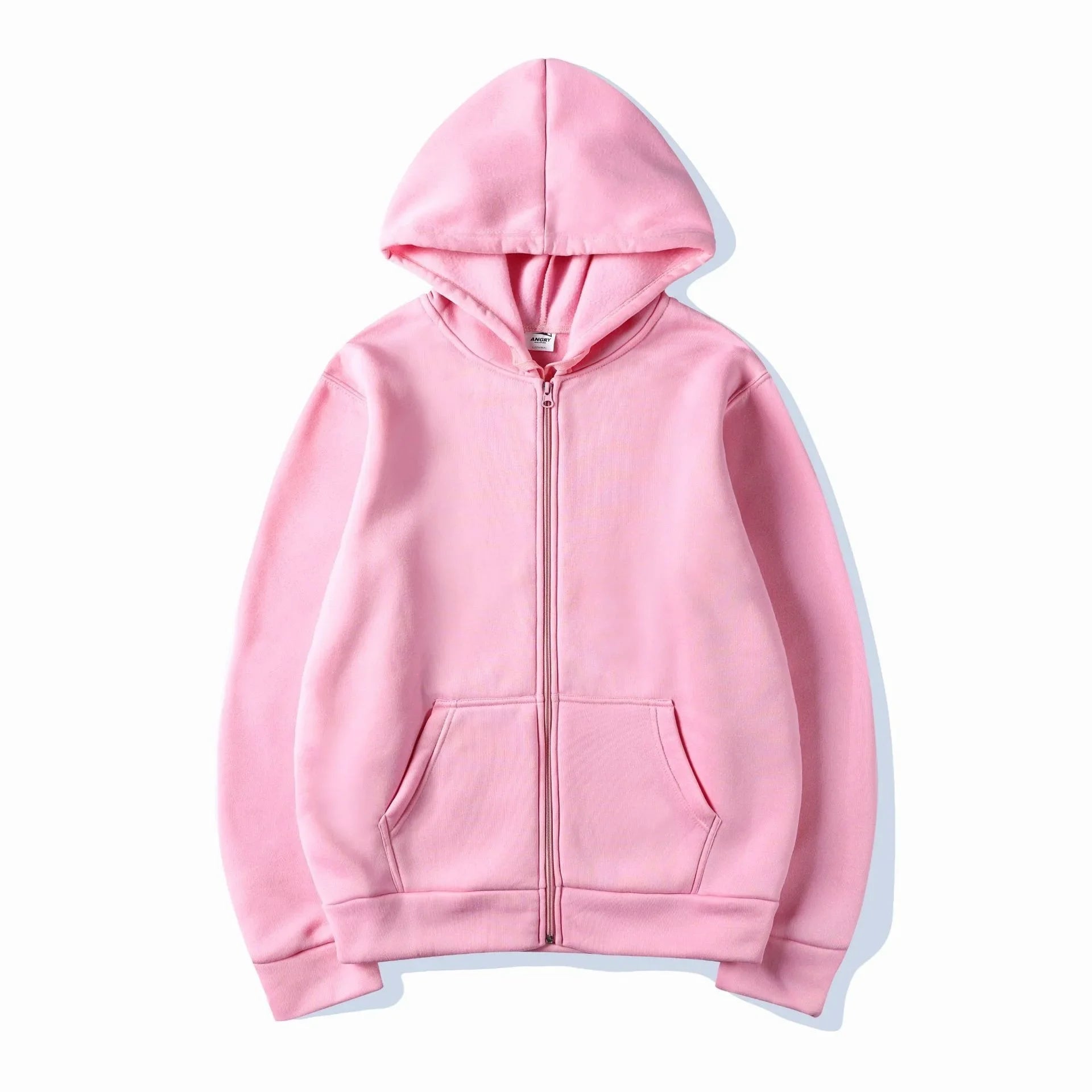 Surdimensionné sweat à capuche pour femme décontracté solide fermeture éclair sweat à capuche Harajuku coréen lâche Couple veste à capuche manteau Streetwear - FATAONSurdimensionné sweat à capuche pour femme décontracté solide fermeture éclair sweat à capuche Harajuku coréen lâche Couple veste à capuche manteau StreetwearMode HommeFATAON