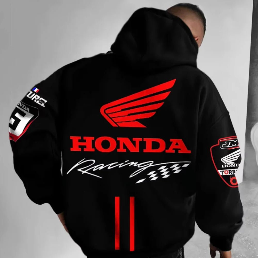 Sweat à capuche pour passionnés de moto pour hommes et femmes, pull à manches longues, imprimé Honda, veste de sport et de loisirs, automne/hiver - FATAONSweat à capuche pour passionnés de moto pour hommes et femmes, pull à manches longues, imprimé Honda, veste de sport et de loisirs, automne/hiverMode HommeFATAON