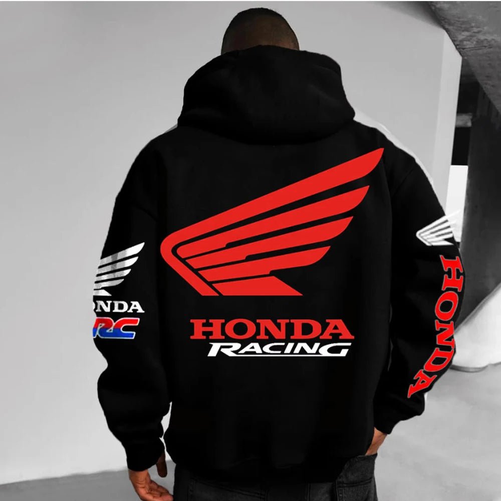 Sweat à capuche pour passionnés de moto pour hommes et femmes, pull à manches longues, imprimé Honda, veste de sport et de loisirs, automne/hiver - FATAONSweat à capuche pour passionnés de moto pour hommes et femmes, pull à manches longues, imprimé Honda, veste de sport et de loisirs, automne/hiverMode HommeFATAON