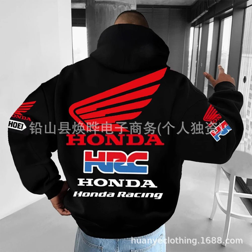 Sweat à capuche pour passionnés de moto pour hommes et femmes, pull à manches longues, imprimé Honda, veste de sport et de loisirs, automne/hiver - FATAONSweat à capuche pour passionnés de moto pour hommes et femmes, pull à manches longues, imprimé Honda, veste de sport et de loisirs, automne/hiverMode HommeFATAON