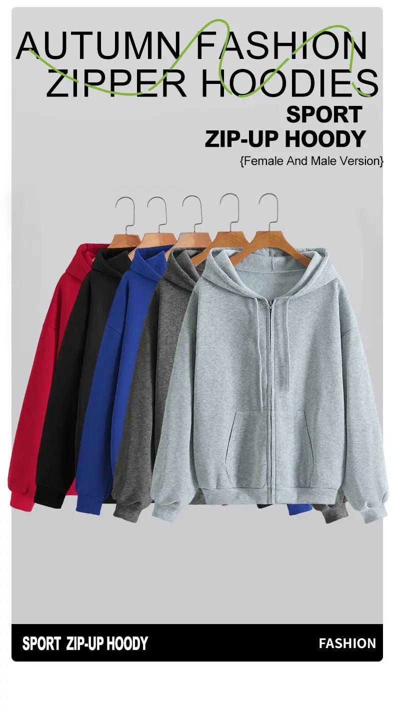 Sweat-shirt à capuche en polaire pour femmes, fermeture éclair, sport, course à pied, mode femme, classique, décontracté, vestes à fermeture éclair, Y2k, Hip Hop, Streetwear, 2026 - FATAONSweat-shirt à capuche en polaire pour femmes, fermeture éclair, sport, course à pied, mode femme, classique, décontracté, vestes à fermeture éclair, Y2k, Hip Hop, Streetwear, 2026Mode HommeFATAON