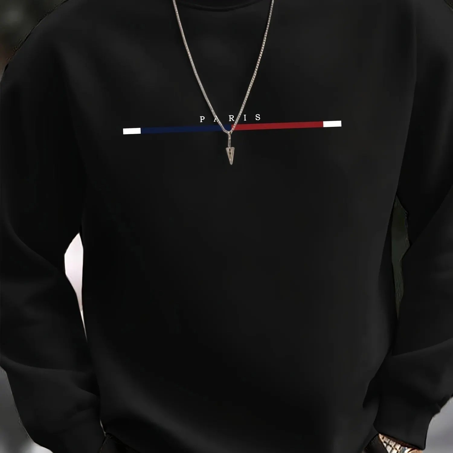 Sweat-shirt de sport décontracté pour hommes, ample, surdimensionné, imprimé Paris, avec pull chaud en polaire, col rond, manches longues, automne et hiver - FATAONSweat-shirt de sport décontracté pour hommes, ample, surdimensionné, imprimé Paris, avec pull chaud en polaire, col rond, manches longues, automne et hiverMode HommeFATAON