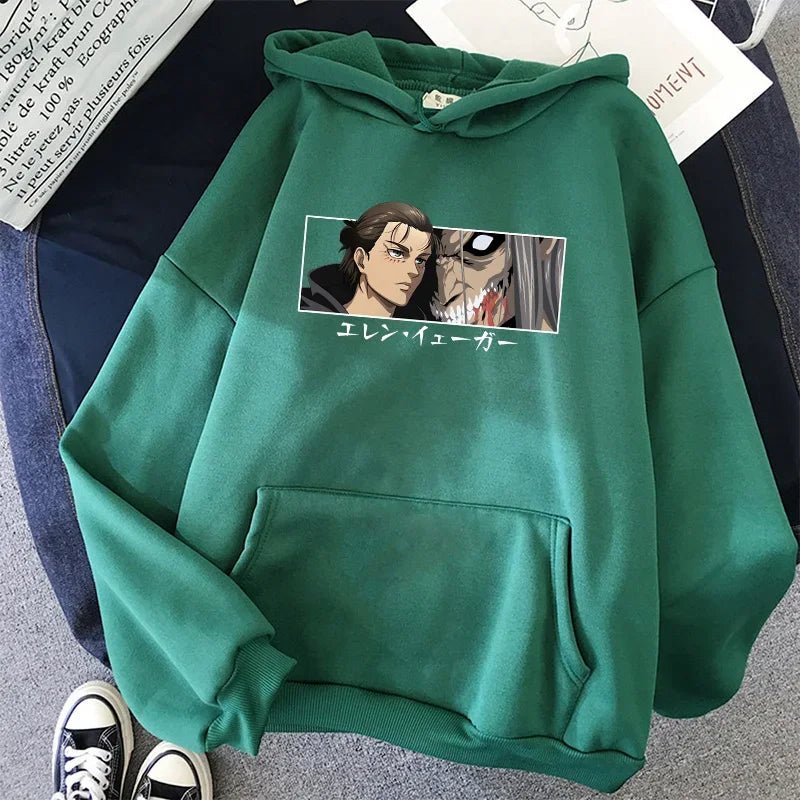 Sweats à capuche Shingeki No Kyojin, Attaque des Titans, PVD, Anime japonais, Vêtements Manga, Eren Yeager - FATAONSweats à capuche Shingeki No Kyojin, Attaque des Titans, PVD, Anime japonais, Vêtements Manga, Eren YeagerMode HommeFATAON