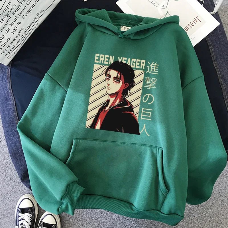 Sweats à capuche Shingeki No Kyojin, Attaque des Titans, PVD, Anime japonais, Vêtements Manga, Eren Yeager - FATAONSweats à capuche Shingeki No Kyojin, Attaque des Titans, PVD, Anime japonais, Vêtements Manga, Eren YeagerMode HommeFATAON