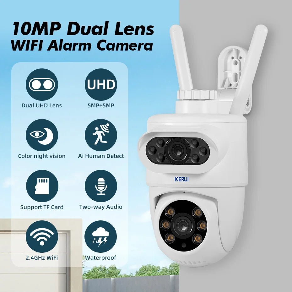 Système d'alarme domestique KERUI 4G/WiFi GSM avec écran tactile IPS de 7 pouces, compatible avec le système d'alarme de sécurité sans fil Tuya, anti-cambriolage - FATAONSystème d'alarme domestique KERUI 4G/WiFi GSM avec écran tactile IPS de 7 pouces, compatible avec le système d'alarme de sécurité sans fil Tuya, anti-cambriolageSolutions MaisonFATAON