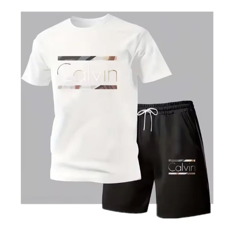 T-shirt et short décontractés pour hommes, ensemble deux pièces avec lettres imprimées en 3D, costume d'été pour l'extérieur, nouvelle mode 2026 - FATAONT-shirt et short décontractés pour hommes, ensemble deux pièces avec lettres imprimées en 3D, costume d'été pour l'extérieur, nouvelle mode 2026Mode HommeFATAON