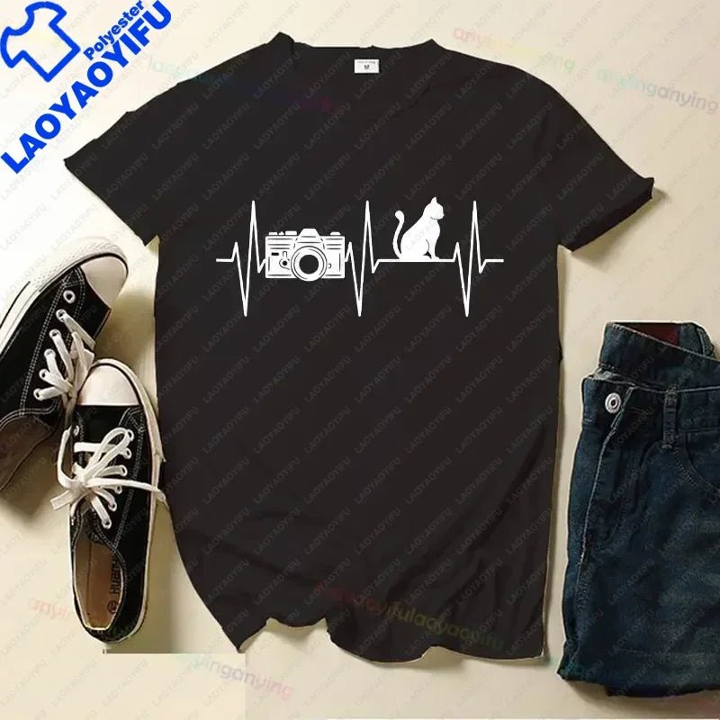 T-shirt imprimé à manches courtes pour hommes et femmes, vêtements de plein air, art de la photographie cool - FATAONT-shirt imprimé à manches courtes pour hommes et femmes, vêtements de plein air, art de la photographie coolMode HommeFATAON