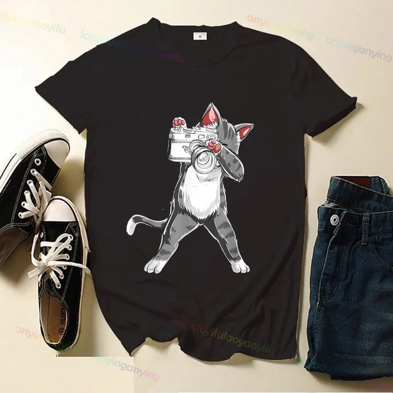 T-shirt imprimé à manches courtes pour hommes et femmes, vêtements de plein air, art de la photographie cool - FATAONT-shirt imprimé à manches courtes pour hommes et femmes, vêtements de plein air, art de la photographie coolMode HommeFATAON
