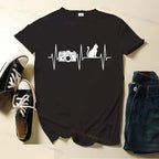 T-shirt imprimé à manches courtes pour hommes et femmes, vêtements de plein air, art de la photographie cool - FATAONT-shirt imprimé à manches courtes pour hommes et femmes, vêtements de plein air, art de la photographie coolMode HommeFATAON