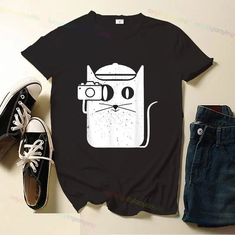 T-shirt imprimé à manches courtes pour hommes et femmes, vêtements de plein air, art de la photographie cool - FATAONT-shirt imprimé à manches courtes pour hommes et femmes, vêtements de plein air, art de la photographie coolMode HommeFATAON